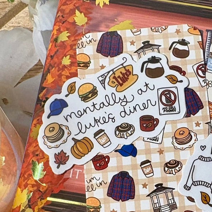 Mentally at Luke's Diner Sticker - Awfullynerdy.co