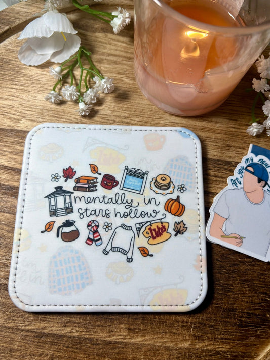 Mentally in Stars Hollow Coasters - Set of 2 - Awfullynerdy.co