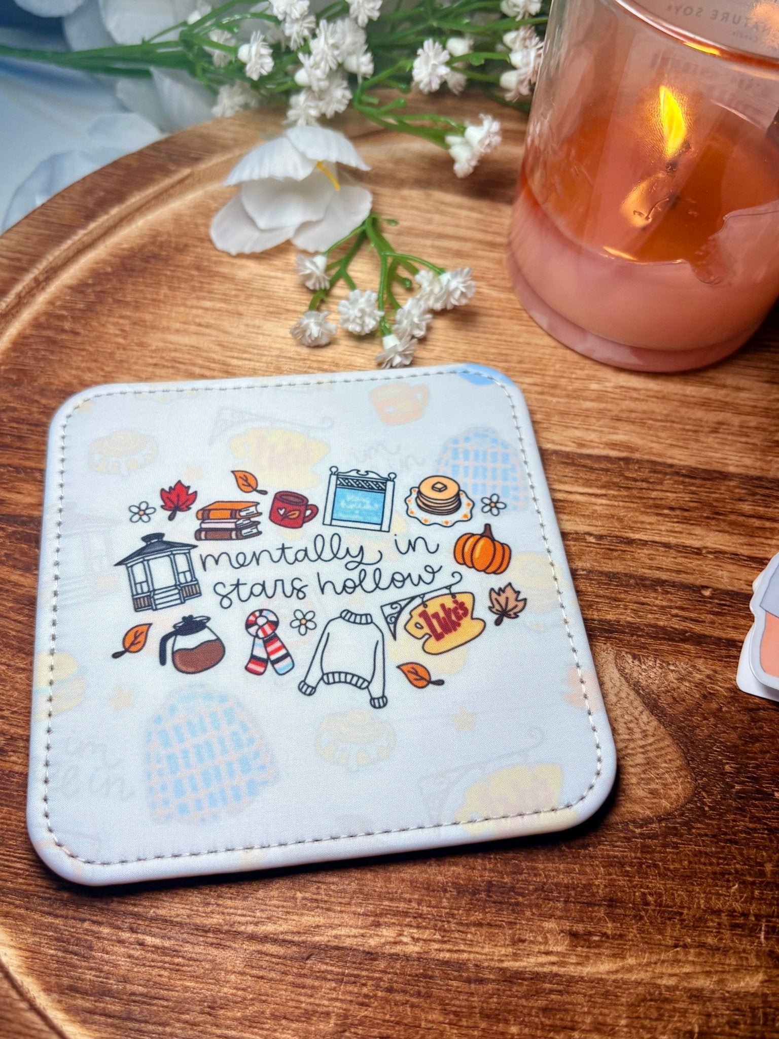Mentally in Stars Hollow Coasters - Set of 2 - Awfullynerdy.co