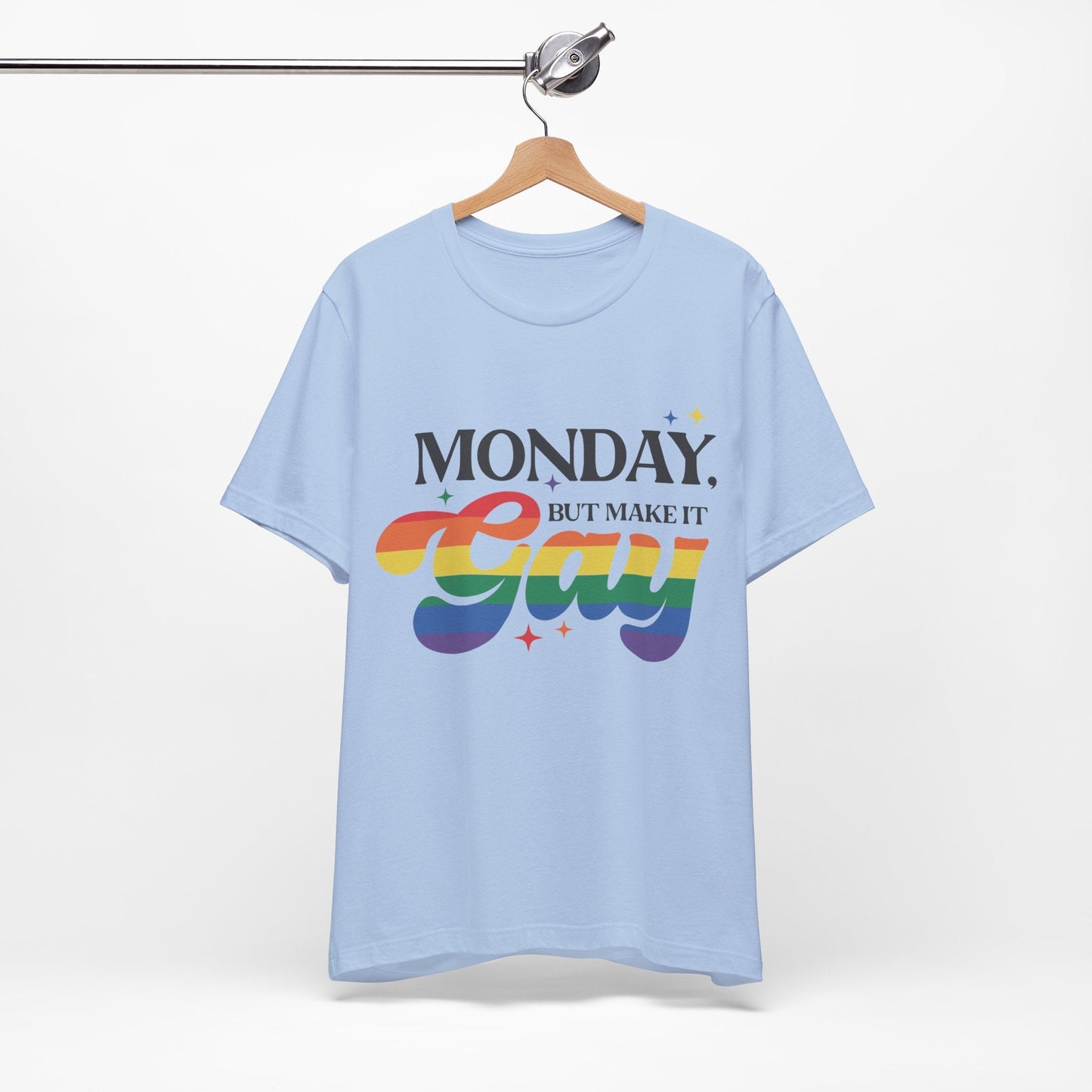 Monday but Make it Gay Unisex Jersey Short Sleeve Tee - Awfullynerdy.co