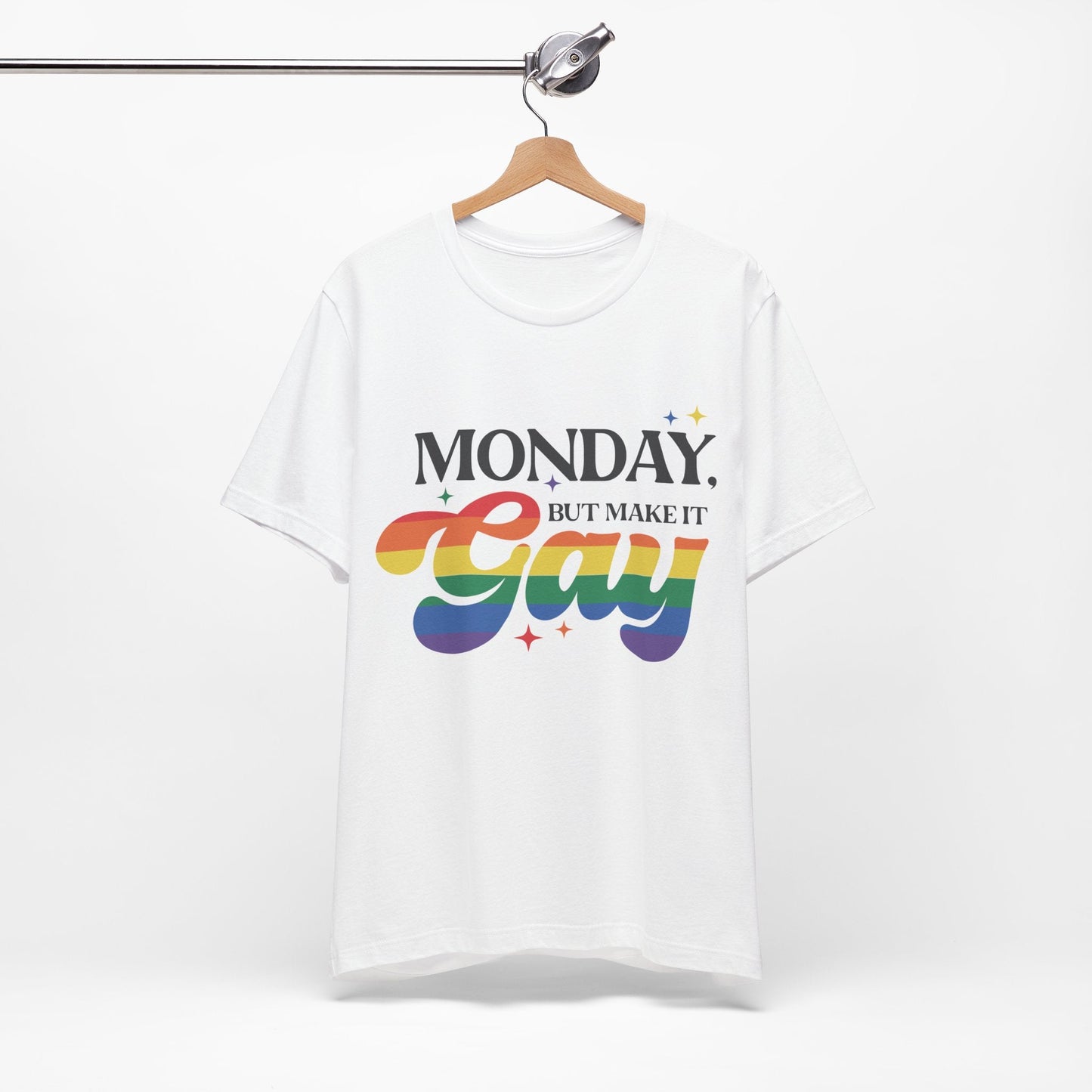 Monday but Make it Gay Unisex Jersey Short Sleeve Tee - Awfullynerdy.co