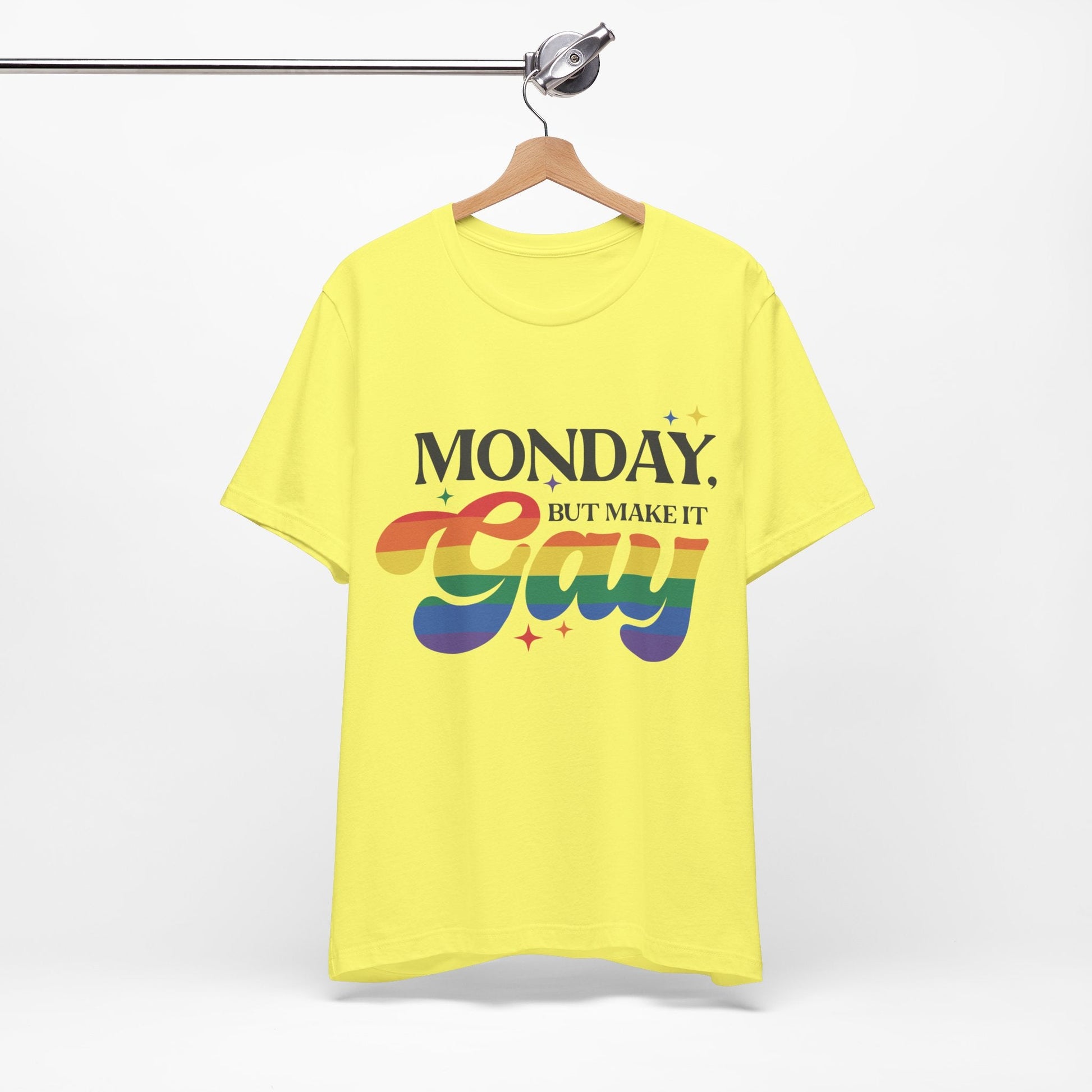 Monday but Make it Gay Unisex Jersey Short Sleeve Tee - Awfullynerdy.co