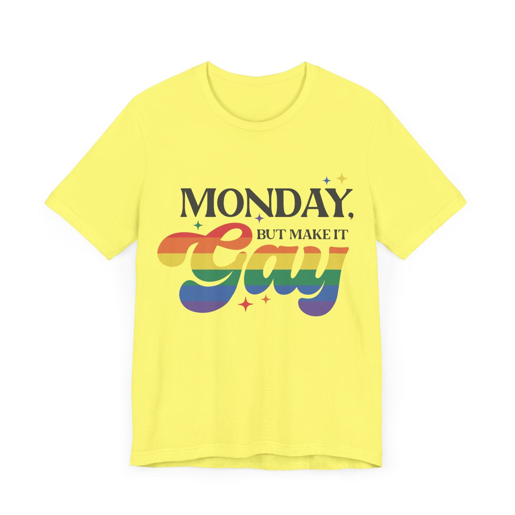 Monday but Make it Gay Unisex Jersey Short Sleeve Tee - Awfullynerdy.co