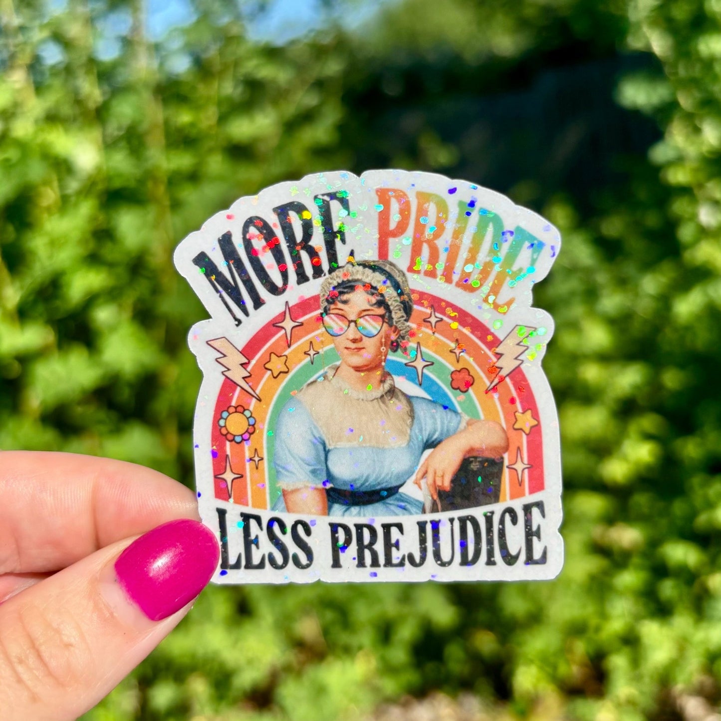 More Pride Less Prejudice Sticker - Awfullynerdy.co