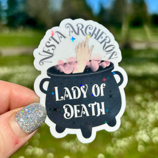 Nesta Archeron Lady of Death Sticker - Awfullynerdy.co