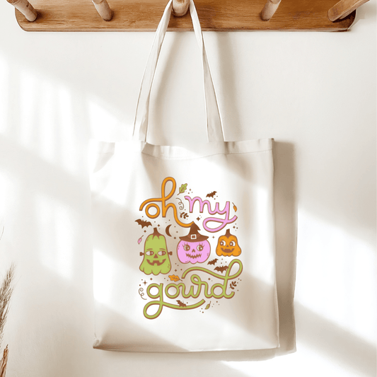 Oh My Gourd Sublimated Canvas Tote Bag - Awfullynerdy.co