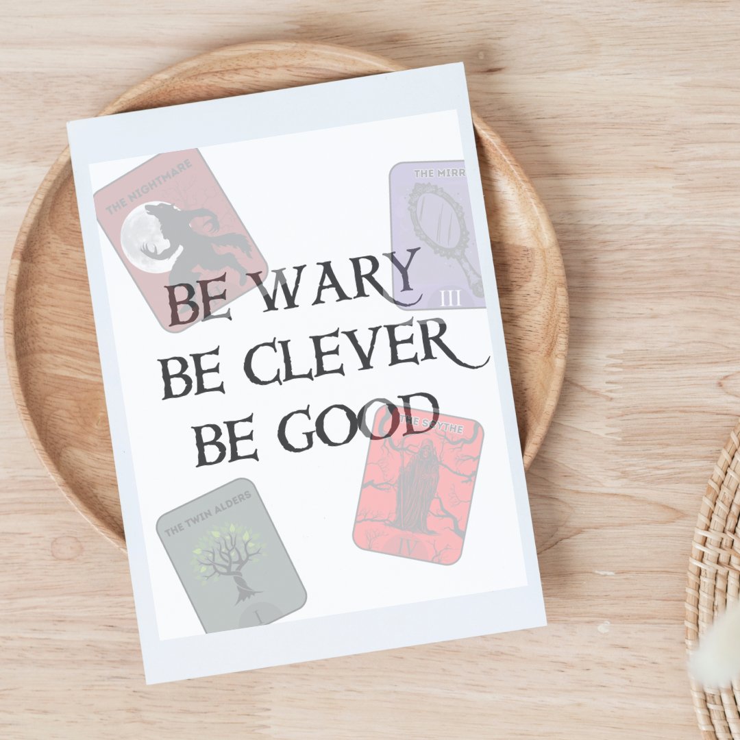 One Dark Window Be Wary Be Clever Be Good Greeting Card - Awfullynerdy.co