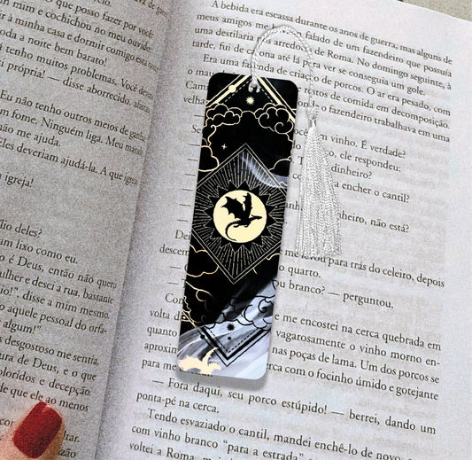 Onyx Storm Inspired Metal Bookmark - Awfullynerdy.co