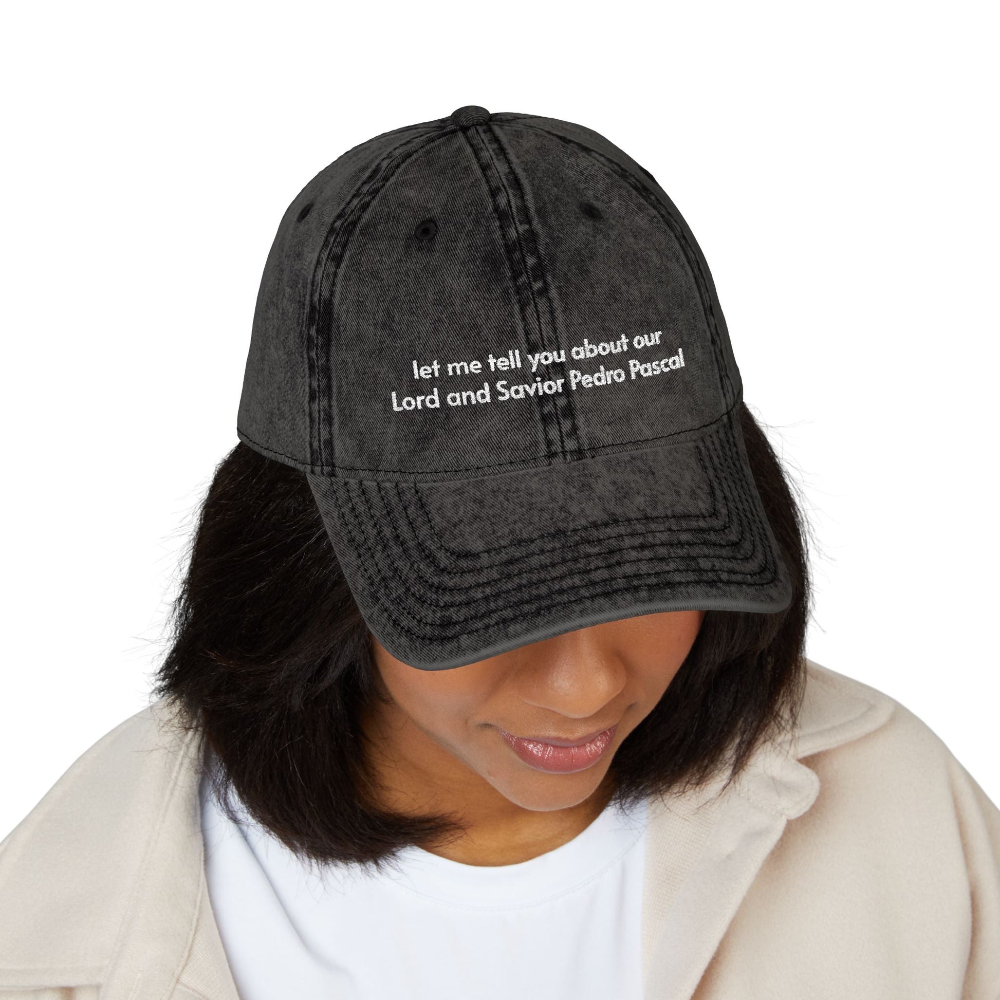 Pedro Pascal Embroidered Hat – Trendy Dad Cap for Celebrity & Pop Culture Fans - Awfullynerdy.co