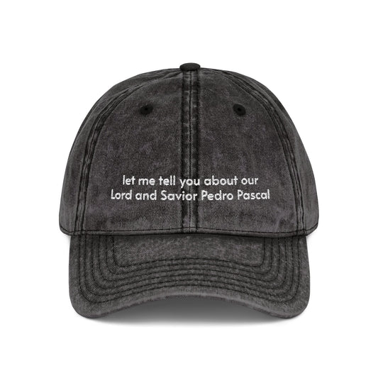 Pedro Pascal Embroidered Hat – Trendy Dad Cap for Celebrity & Pop Culture Fans - Awfullynerdy.co