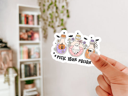 Pick Your Poison Sticker - Awfullynerdy.co