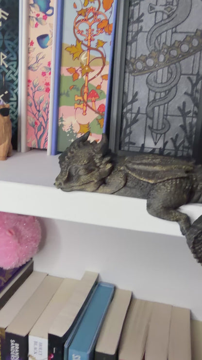 3d Printed Sleeping Dragon Bookshelf Decoration