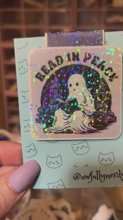 Ghost Read In Peace Magnetic Bookmark