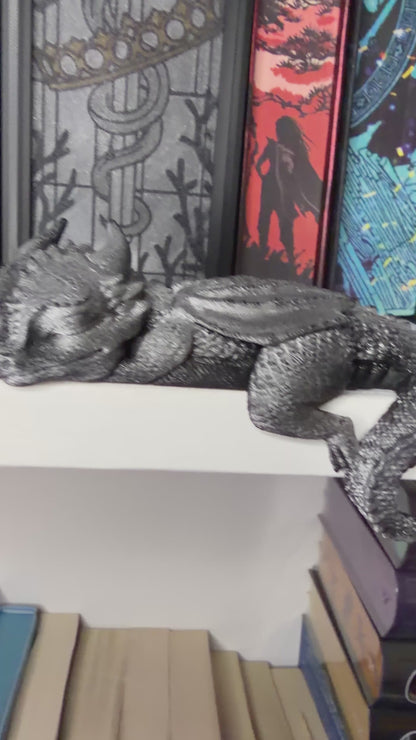 3d Printed Sleeping Dragon Bookshelf Decoration