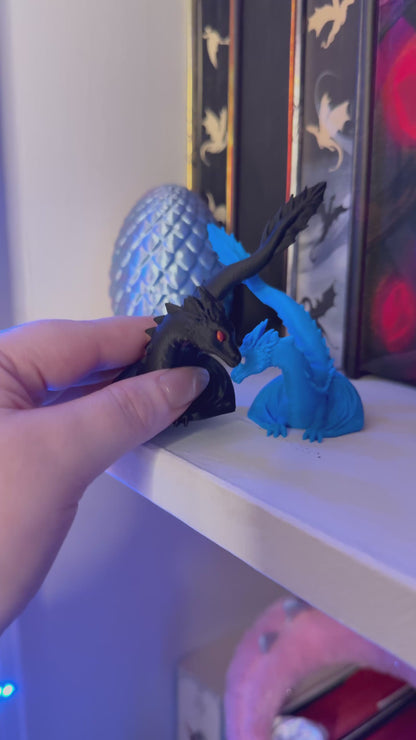 3d Printed Dragon Lovers Bookshelf Decor