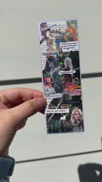 Throne of Glass Aelin Galathynius Collage Bookmark