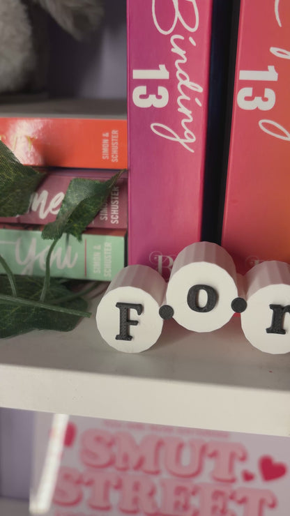 3d Printed Shelf Friendship Bracelet Sign - "For Keeps"