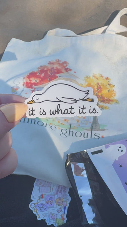 It Is What It Is Goose Sticker