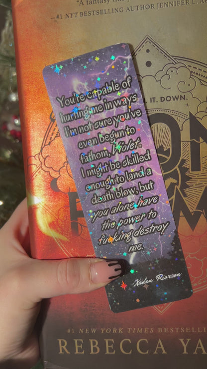 Xaden Quote Card Stock Bookmark