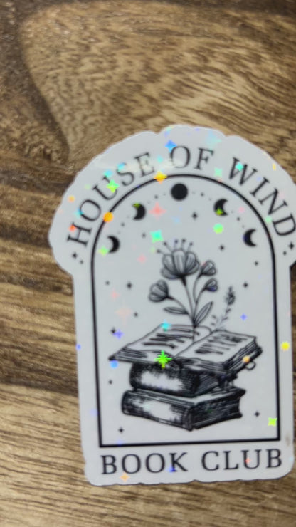 House of Wind Book Club Sticker