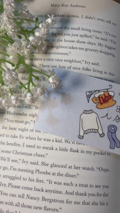 Gilmore Girls I Smell Snow Bookmark - Pearl Matte Finish - Dual Sided