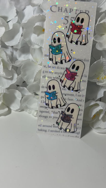 Ghost Reading ACOTAR Series Cardstock Bookmark