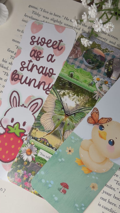 Spring Chick Dual-Sided Matte Cardstock Bookmark