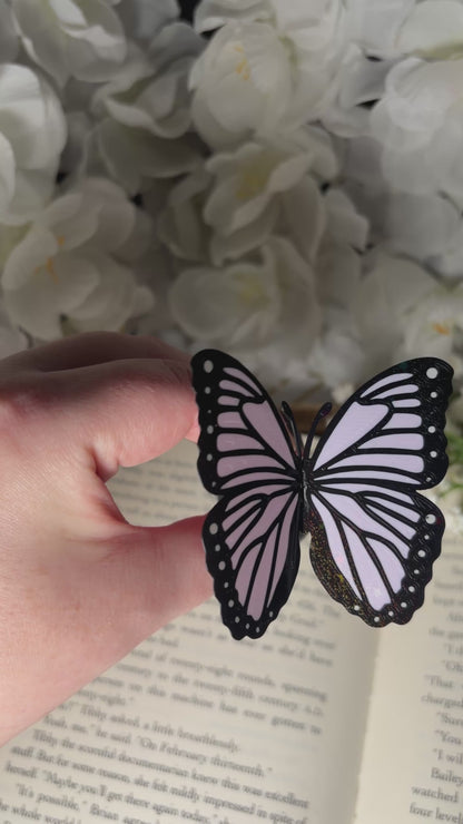 Butterfly Bookmark | 3D Printed Butterfly Bookmark | Sparkle Finish | Foldable Book Lover Gift