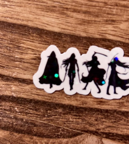 Throne of Glass Silhouettes Sticker