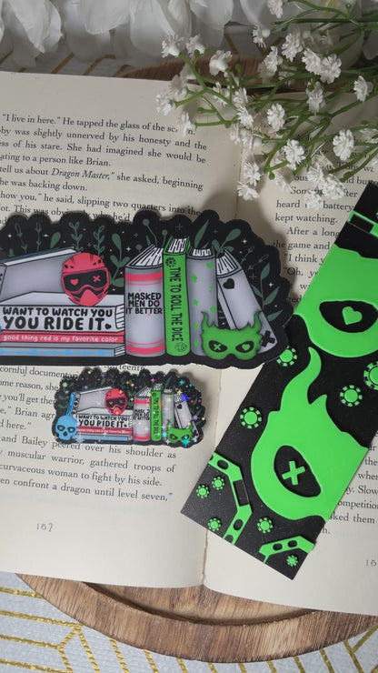 Into the Darkness Inspired Handrawn Laminated Bookmark