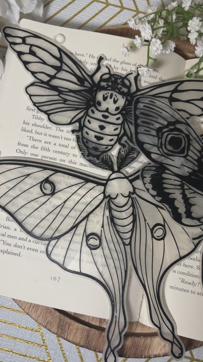 3D Printed Moth Suncatcher - 3 Versions