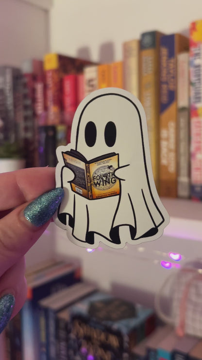 Ghost Reading Fourth Wing Magnet