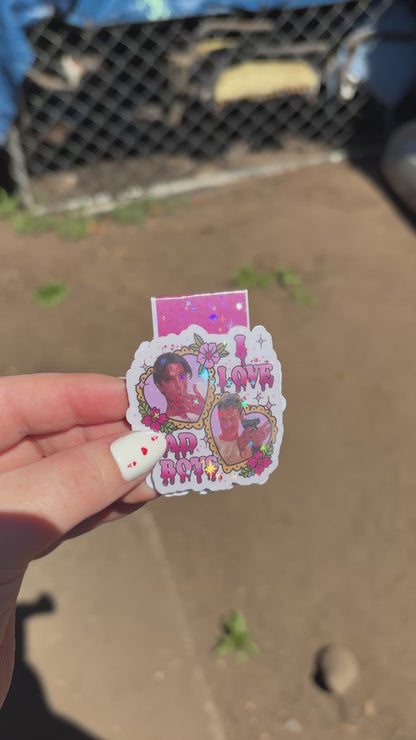 I Love Bad Boys Scream Inspired Magnetic Bookmark