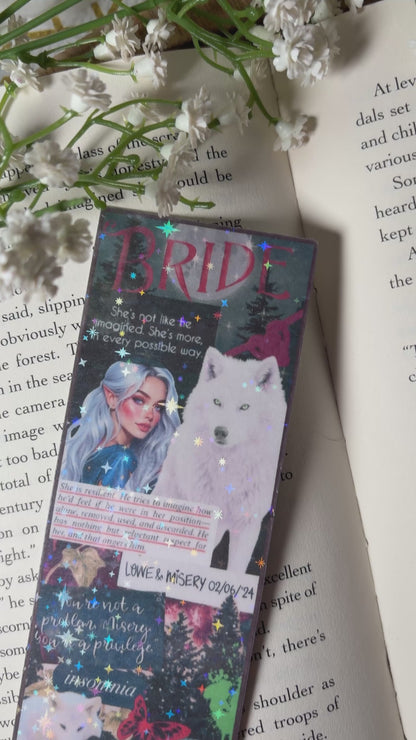 Bride Inspired Collage Bookmark