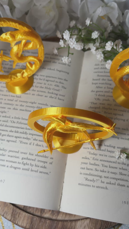 3d Printed Hunger Games Inspired Bookshelf Decor