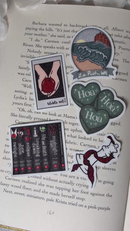 Twilight Inspired Snow Glitter Sticker Bundle