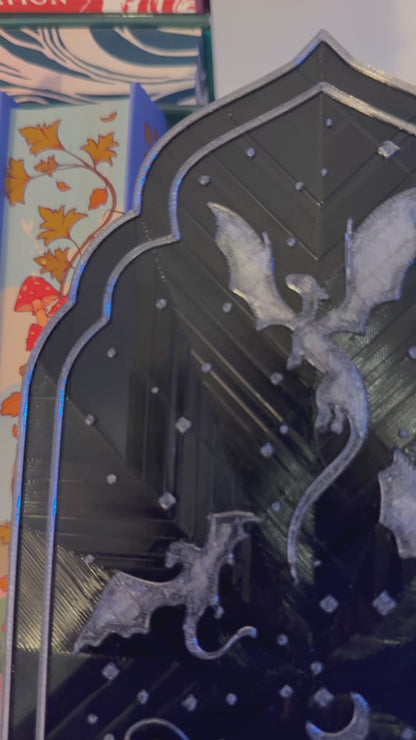 3d Printed Fourth Wing Inspired Sign with Stand