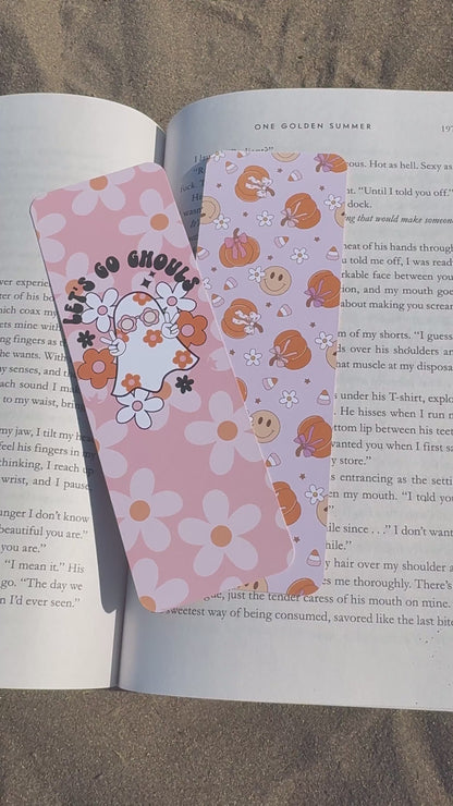 Let's Go Ghouls Dual-Sided Matte Cardstock Bookmark