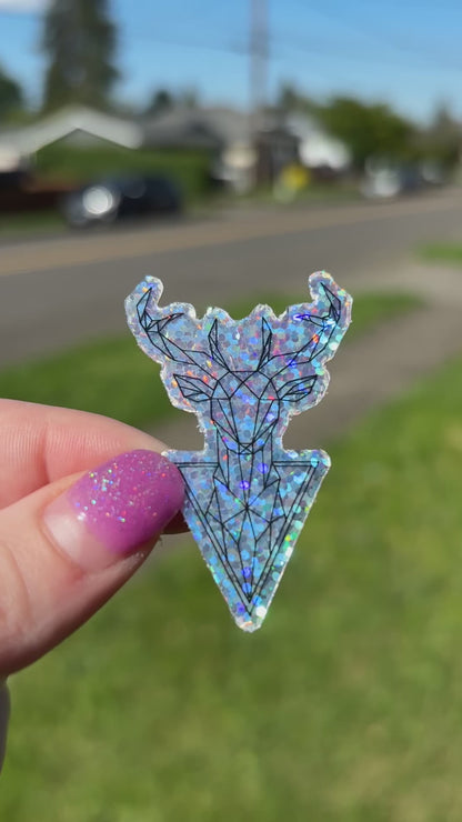 Terrasen Stag Glitter Sticker