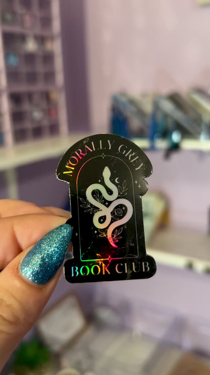 Morally Grey Book Club Smut Holographic 2-inch Sticker