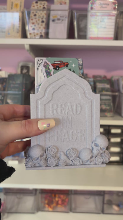 3D Printed Tombstone Bookmark Holder