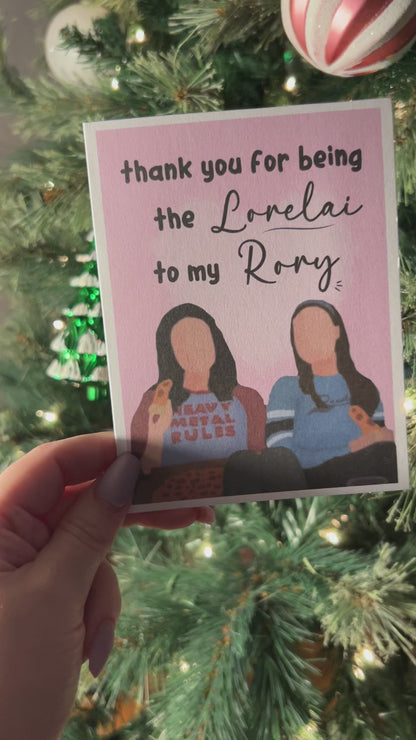 Gilmore Girls Lorelai and Rory Greeting Card