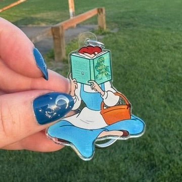 Princess Reading A Court if Mist and Fury Keychain - Awfullynerdy.co