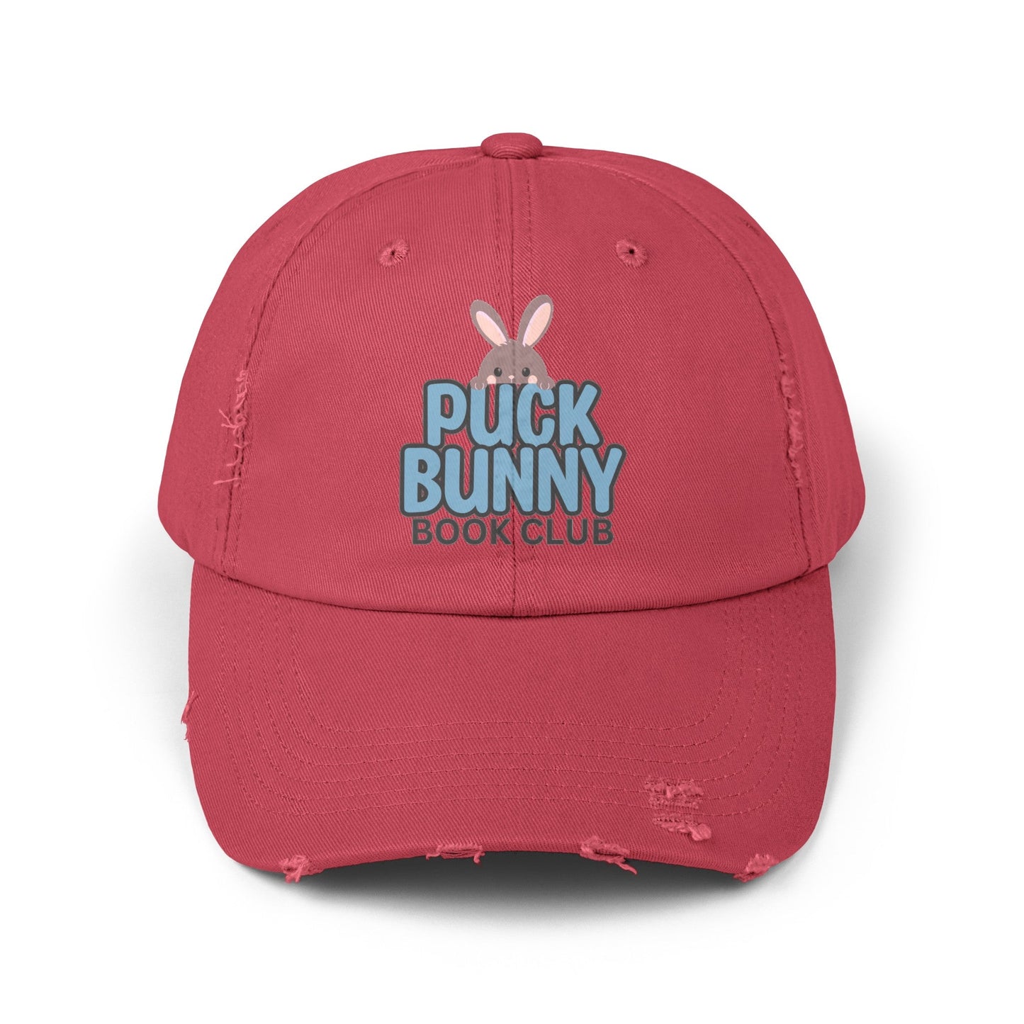 Puck Bunny Book Club Distressed Cap - Awfullynerdy.co