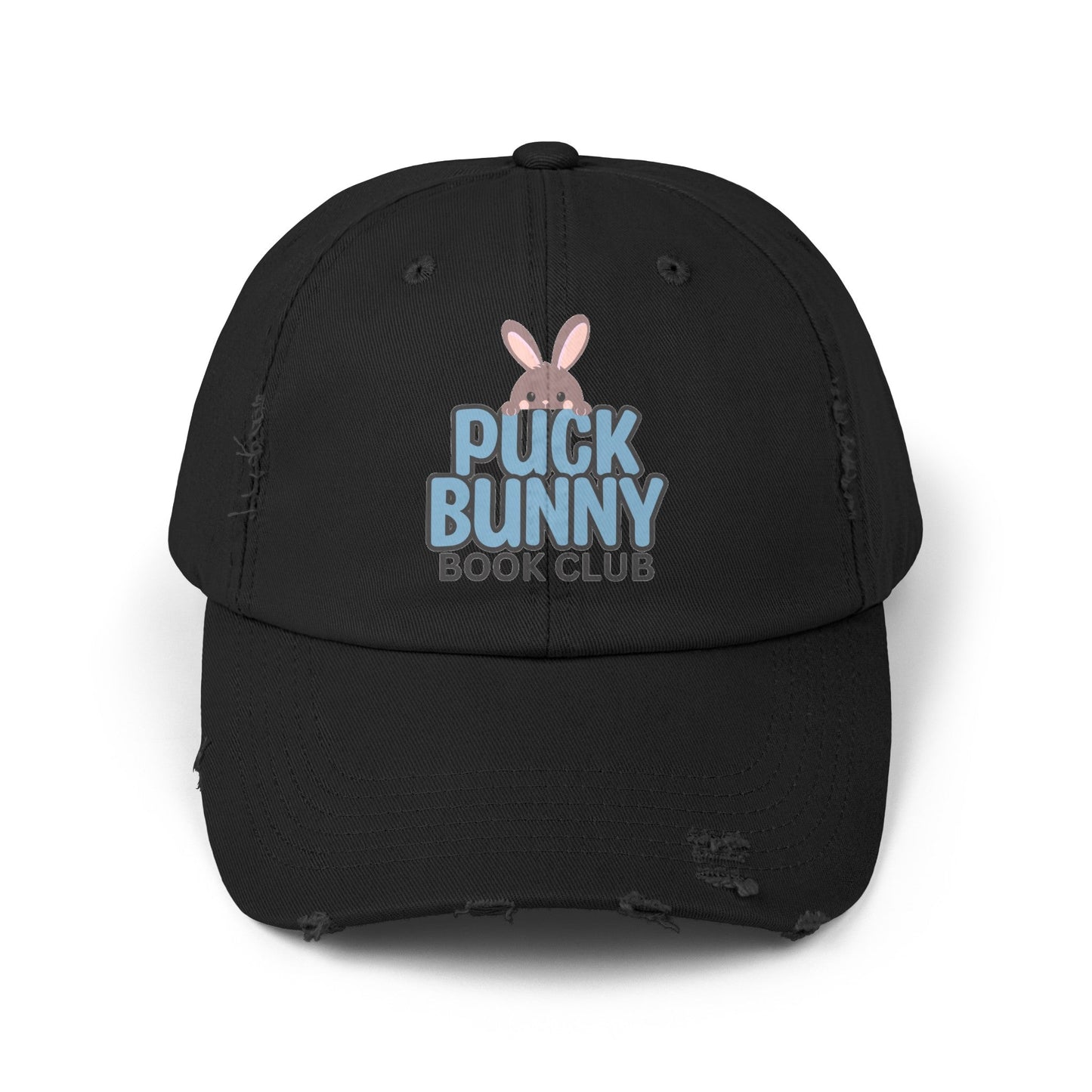 Puck Bunny Book Club Distressed Cap - Awfullynerdy.co