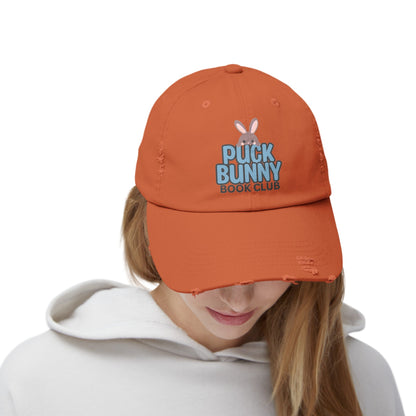 Puck Bunny Book Club Distressed Cap - Awfullynerdy.co