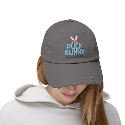 Puck Bunny Book Club Distressed Cap - Awfullynerdy.co