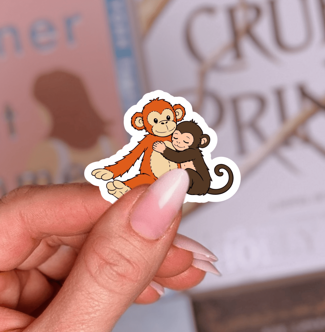 Punch Monkey Laminated Sticker - Awfullynerdy.co