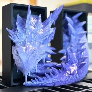 Purple - Blue Ice Dragon Dual Book Nooks - Awfullynerdy.co