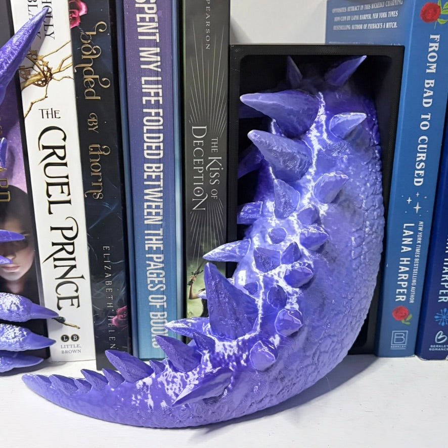 Purple - Blue Ice Dragon Dual Book Nooks - Awfullynerdy.co